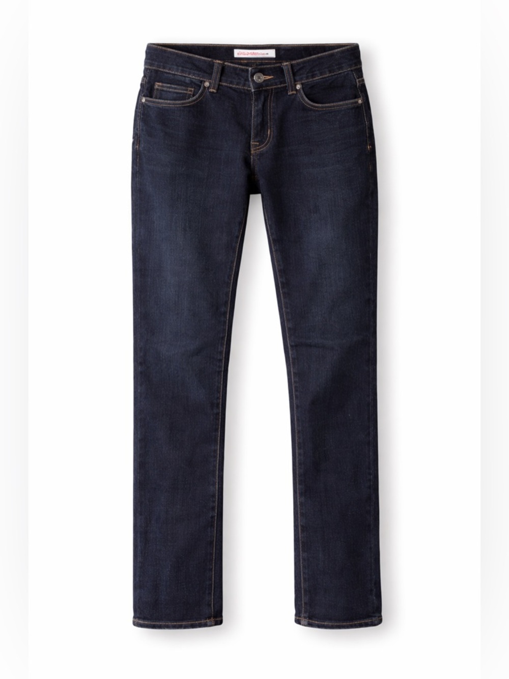 Express X2 Vintage Y2K Low Rise Straight Leg Stretch Jeans Dark Wash, 2 LONG - Picture 3 of 16